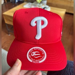 Brand new, never been worn PHILLIES baseball cap hat unisex. KID’S size